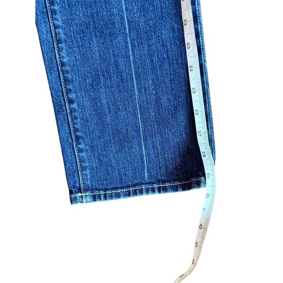 7 For All Mankind Women's Straight Leg Jeans In a Medium Wash - Picture 7 of 8